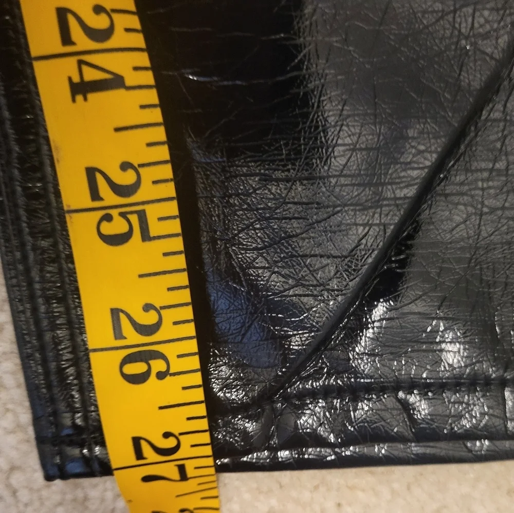 J Crew Black Classic Straight Faux Leather Pants Size 30 New!! - Picture 13 of 13